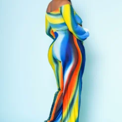 Plus Size Multicolor Wide Leg Jumpsuit -Radiant Drape Sales 2020507 001 4