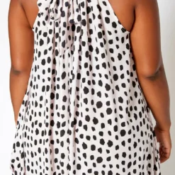 Plus Size Dotted Print Maxi Flare Dress -Radiant Drape Sales 2020517 001 5