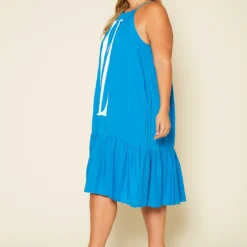 Plus Size Graphic Halter Top Tiered Dress -Radiant Drape Sales 2020519 002 3