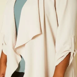 Plus Size Drape Front Open Cardigan -Radiant Drape Sales 2020536 002 5