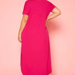 Plus Size V-Neck Slit Maxi Dress -Radiant Drape Sales 2020563 006 4