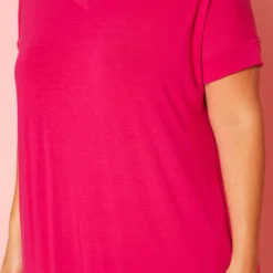 Plus Size V-Neck Slit Maxi Dress -Radiant Drape Sales 2020563 006 5