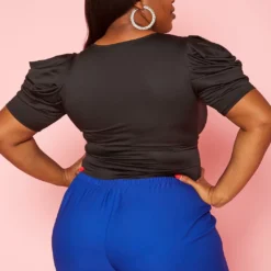 Plus Size Ruffled Sleeve Bodysuit -Radiant Drape Sales 2020576 001 4