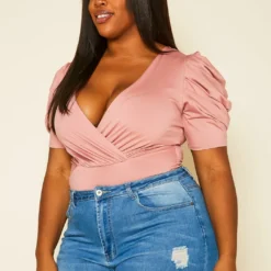 Plus Size Ruffled Sleeve Bodysuit -Radiant Drape Sales 2020576 002 3