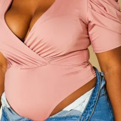 Plus Size Ruffled Sleeve Bodysuit -Radiant Drape Sales 2020576 002 5