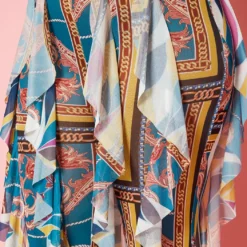 Plus Size Mesh Ruffle Wide Leg Pants -Radiant Drape Sales 2020581 001 5