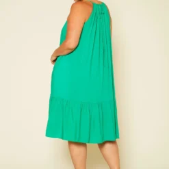 Plus Size Halter Top Tiered Dress -Radiant Drape Sales 2020586 005 4