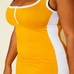 Plus Size Tape Striped Side Maxi Dress -Radiant Drape Sales 2020588 004 6