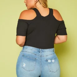 Plus Size Distressed Denim Shorts -Radiant Drape Sales 2020607 002 4