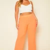 Plus Size High Waist Palazzo Pants