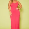 Plus Size Cami Tie-Up Maxi Dress
