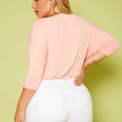 Plus Size Boat Neck Bodysuit -Radiant Drape Sales 2020622 001 4