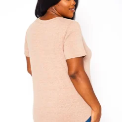 Plus Size V-Neck Basic Blouse 8 Plus Size V-Neck Basic Blouse -Radiant Drape Sales 2020630 102 3