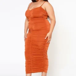 Plus Size Ruched Bodycon Cami Maxi Dress -Radiant Drape Sales 2020650 002 2