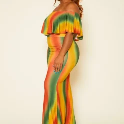 Plus Size Gradient Multicolor Maxi Dress -Radiant Drape Sales 2020660 002 3