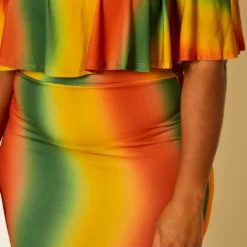 Plus Size Gradient Multicolor Maxi Dress -Radiant Drape Sales 2020660 002 5