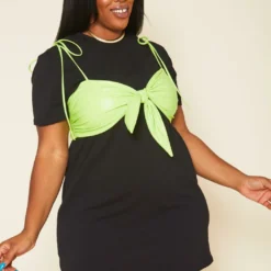 Plus Size No Strings Attached Mini Dress Set