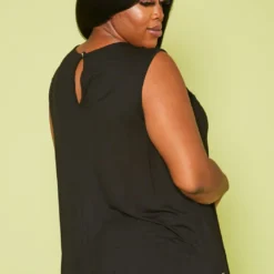 Plus Size Lace Hem Flare Top -Radiant Drape Sales 2020695 001 3