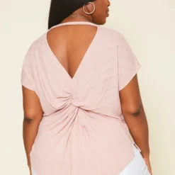 Plus Size Ribbed Dolman Sleeve Top -Radiant Drape Sales 2020696 002 3