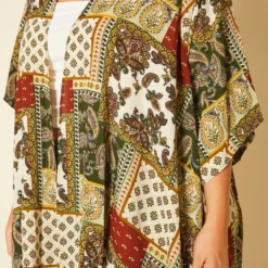 Plus Size Paisley Block Print Duster Cardigan -Radiant Drape Sales 2020709 001 4
