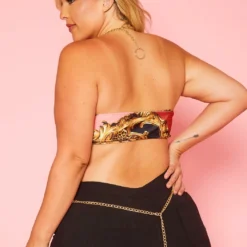 Plus Size Chained Up Bandeau -Radiant Drape Sales 2020725 001 4