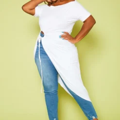 Plus Size Asymmetrical Off Shoulder Top 6 Plus Size Asymmetrical Off Shoulder Top -Radiant Drape Sales 2020731 006 3
