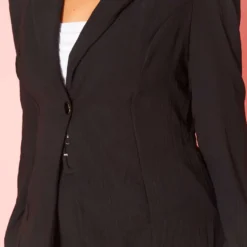 Plus Size Notch Collar Blazer & Shorts Set 12 Plus Size Notch Collar Blazer & Shorts Set -Radiant Drape Sales 2020735 001 6