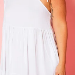 Plus Size One Sleeve Ruffle Flare Mini Dress -Radiant Drape Sales 2020754 001 5