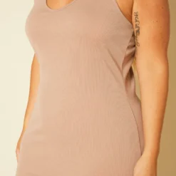 Plus Size Ribbed Lounge Midi Dress 9 Plus Size Ribbed Lounge Midi Dress -Radiant Drape Sales 2020759 005 5