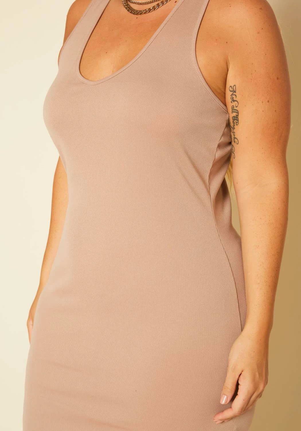 Plus Size Ribbed Lounge Midi Dress 5 Plus Size Ribbed Lounge Midi Dress - Image 5