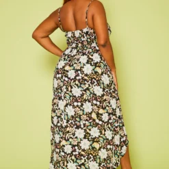 Plus Size Floral High-Low Tank Dress -Radiant Drape Sales 2020787 001 5
