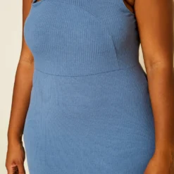 Plus Size Ribbed Criss Cross Mini Dress 9 Plus Size Ribbed Criss Cross Mini Dress -Radiant Drape Sales 2020818 001 4