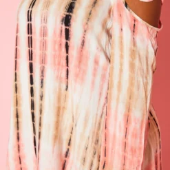 Plus Size Cold Shoulder Tie-Dye Mini Dress -Radiant Drape Sales 2020824 001 6