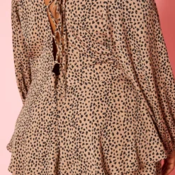 Plus Size Fit & Flare Cheetah Print Romper -Radiant Drape Sales 2020826 001 6