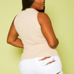 Plus Size Mock Neck Cut-Out Top -Radiant Drape Sales 2020839 002 5