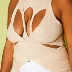 Plus Size Mock Neck Cut-Out Top -Radiant Drape Sales 2020839 002 6