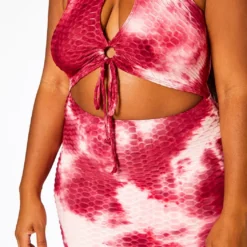 Plus Size Textured Tie Dye Midi Dress -Radiant Drape Sales 2020848 001 6