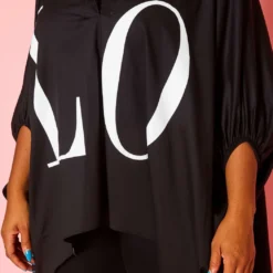 Plus Size High-Low LOVE Graphic Top -Radiant Drape Sales 2020852 001 5