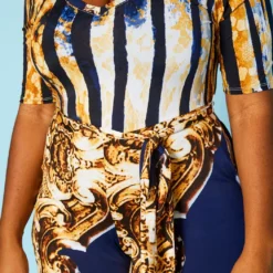 Plus Size Abstract Brocade Jumpsuit -Radiant Drape Sales 2020881 001 6