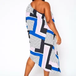 Plus Size Asymmetric One Shoulder Dress -Radiant Drape Sales 2020914 001 8