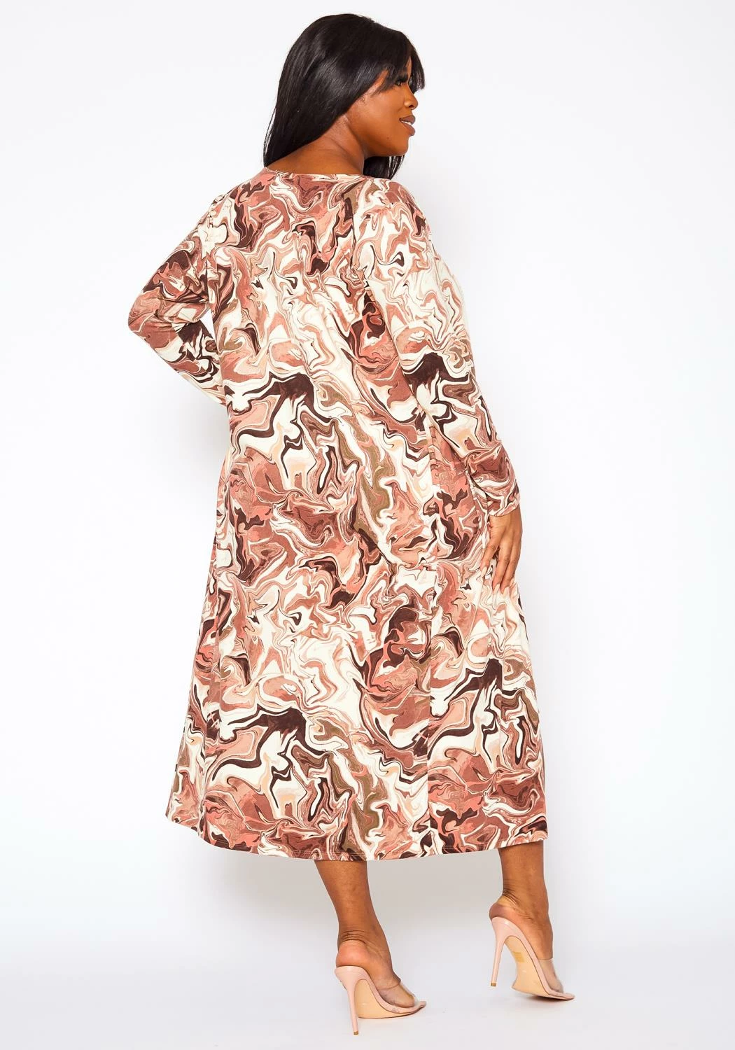 Plus Size Knit Tube Midi Dress And Duster Cardigan Set 6 Plus Size Knit Tube Midi Dress And Duster Cardigan Set - Image 6