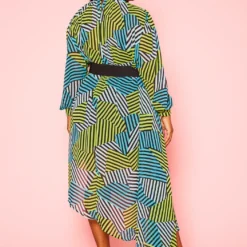 Plus Size Multi Striped Asymmetric Maxi Dress -Radiant Drape Sales 2020934 001 4