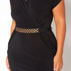 Asoph Plus Size Belted Overlay Bodycon Mini Dress -Radiant Drape Sales 2020937 001 5