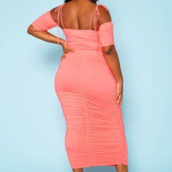 Plus Size Ruched Crop Top & Skirt Two Piece Set 10 Plus Size Ruched Crop Top & Skirt Two Piece Set -Radiant Drape Sales 2020940 002 4