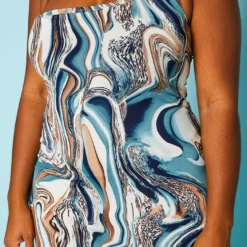 Plus Size Marble Print Asymmetric Cami Dress -Radiant Drape Sales 2020941 001 4