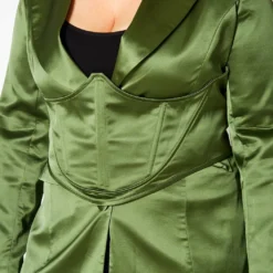 Plus Size Satin Blazer & Corset Set -Radiant Drape Sales 2020957 002 5