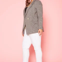 Plus Size Double Breasted Blazer -Radiant Drape Sales 2020973 001 5