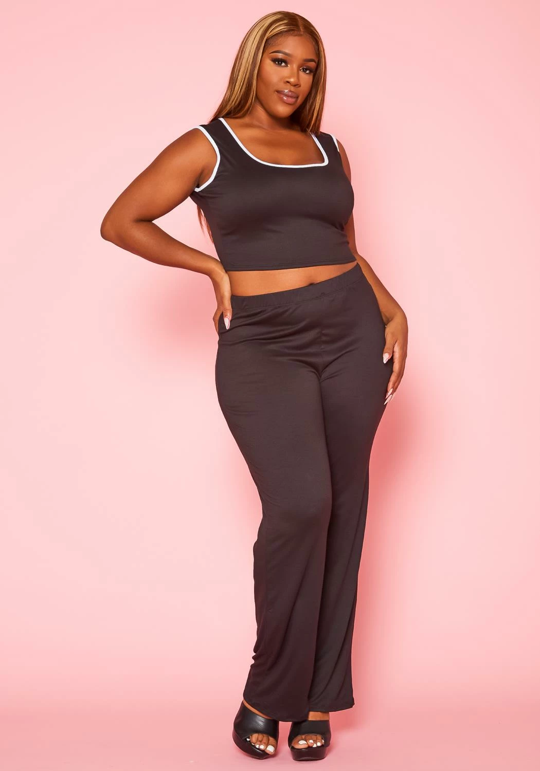 Plus Size Color Trim Three Piece Set 6 Plus Size Color Trim Three Piece Set - Image 6