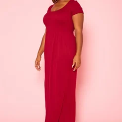 Plus Size Smocked Seamless Fit & Flare Maxi Dress -Radiant Drape Sales 2020996 003 2