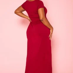Plus Size Smocked Seamless Fit & Flare Maxi Dress -Radiant Drape Sales 2020996 003 3